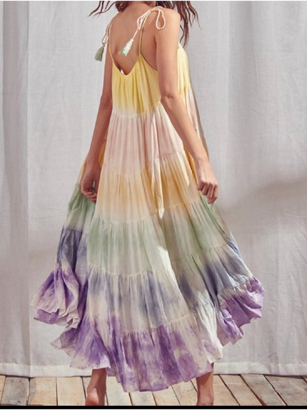 NWT Storia water color maxi dress - Picture 2 of 5